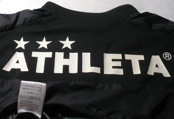 ATHLETA【(株)アスレタ】製長袖ハーフジップピステ上(ジャケット)のみ M 黒_画像5