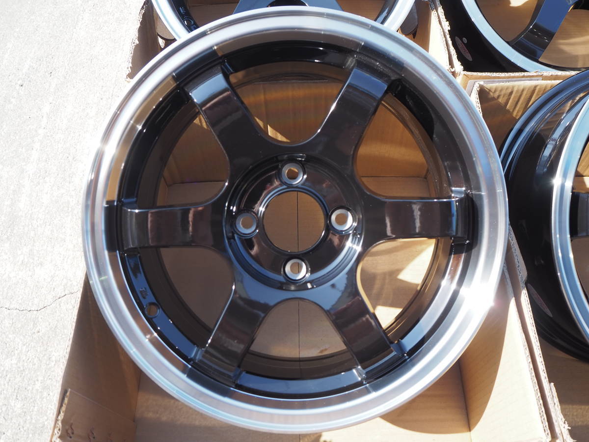 ★逆ゾリ★165/50R15 6.5J+38 4H100 新品 人気 軽量 深リム 引っ張り 1台分 EK MR ワゴン ラパン コペン LIFE 軽トラ 軽四 カスタム SL/P_画像8