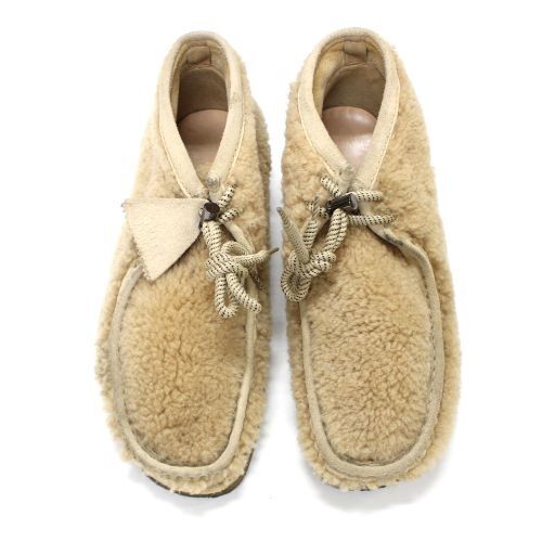 MONCLER1952 × Clarks WALLABEE ワラビー ブーツ UK9 ベージュ_画像4
