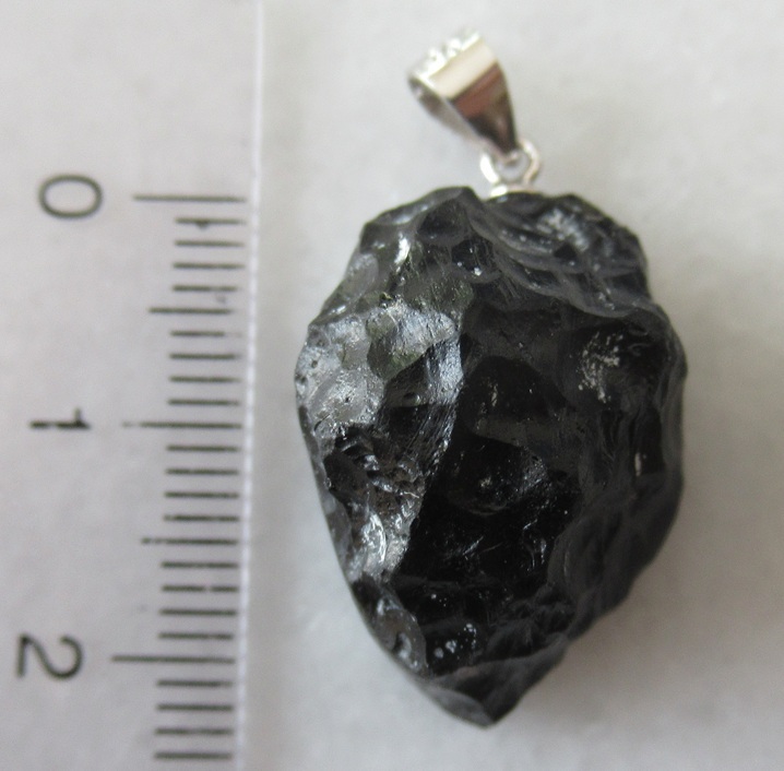 タイ国産 テクタイト ペンダントトップ A_画像4