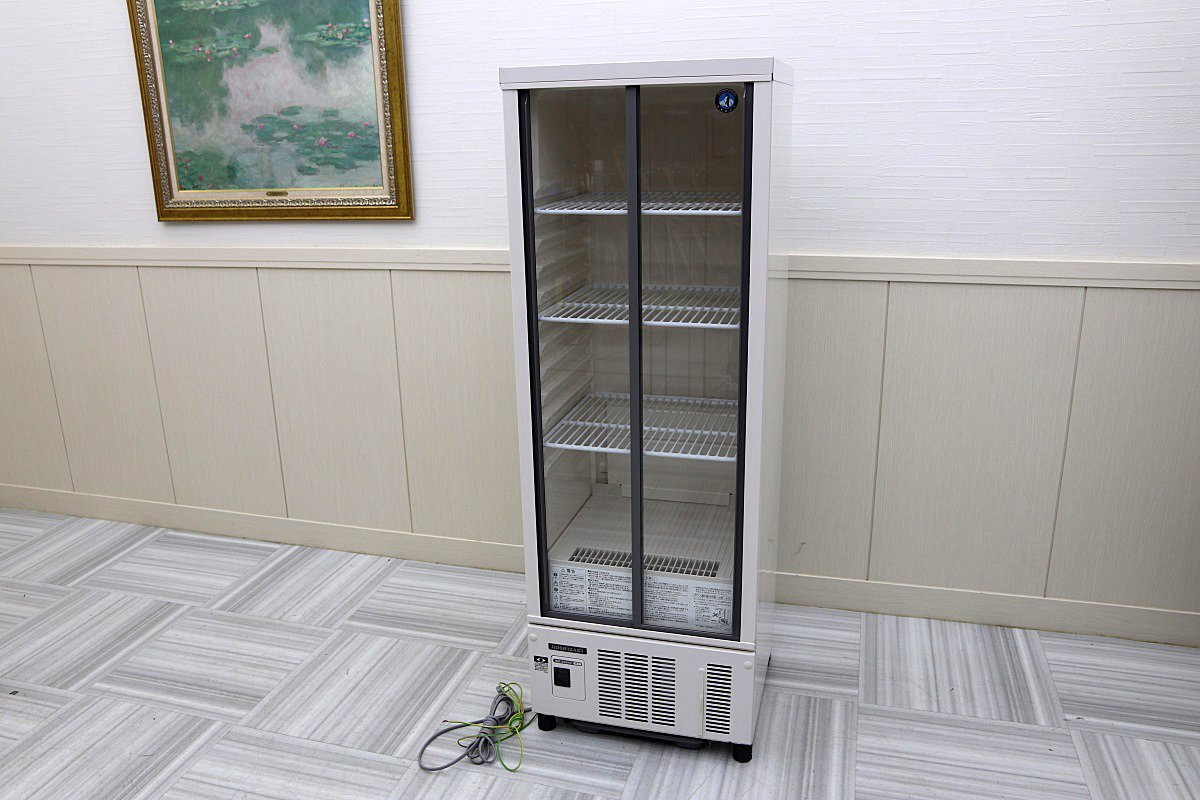 21年製 超美品！ホシザキ星崎 小スライドガラス 冷蔵ショーケース 小型冷蔵庫 お酒ビール飲料用 SSB-48DT 厨房店舗業務用_画像1