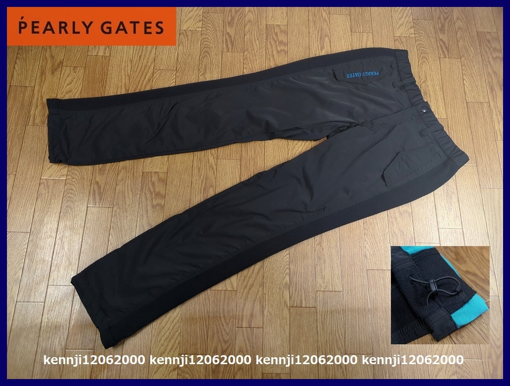 限定完売 定価30,800円 正規品 パーリーゲイツ PEARLY GATES 極寒も暖か 裏起毛 楽々ウエストゴム入 防寒 蓄熱 撥水 パンツ 黒 Saiz 3 SM_画像6