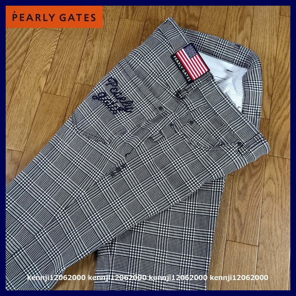 限定完売 定価28,600円 正規品 パーリーゲイツ PEARLY GATES グレンチェック 暖か 裏起毛 パワフルコットン ストレッチ パンツ Saiz 4 M_画像2