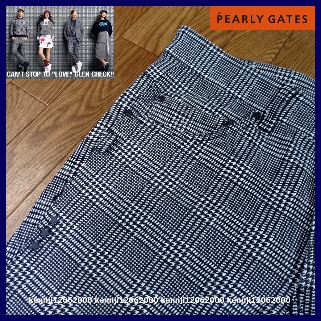 限定完売 定価28,600円 正規品 パーリーゲイツ PEARLY GATES グレンチェック 暖か 裏起毛 パワフルコットン ストレッチ パンツ Saiz 4 M_画像5