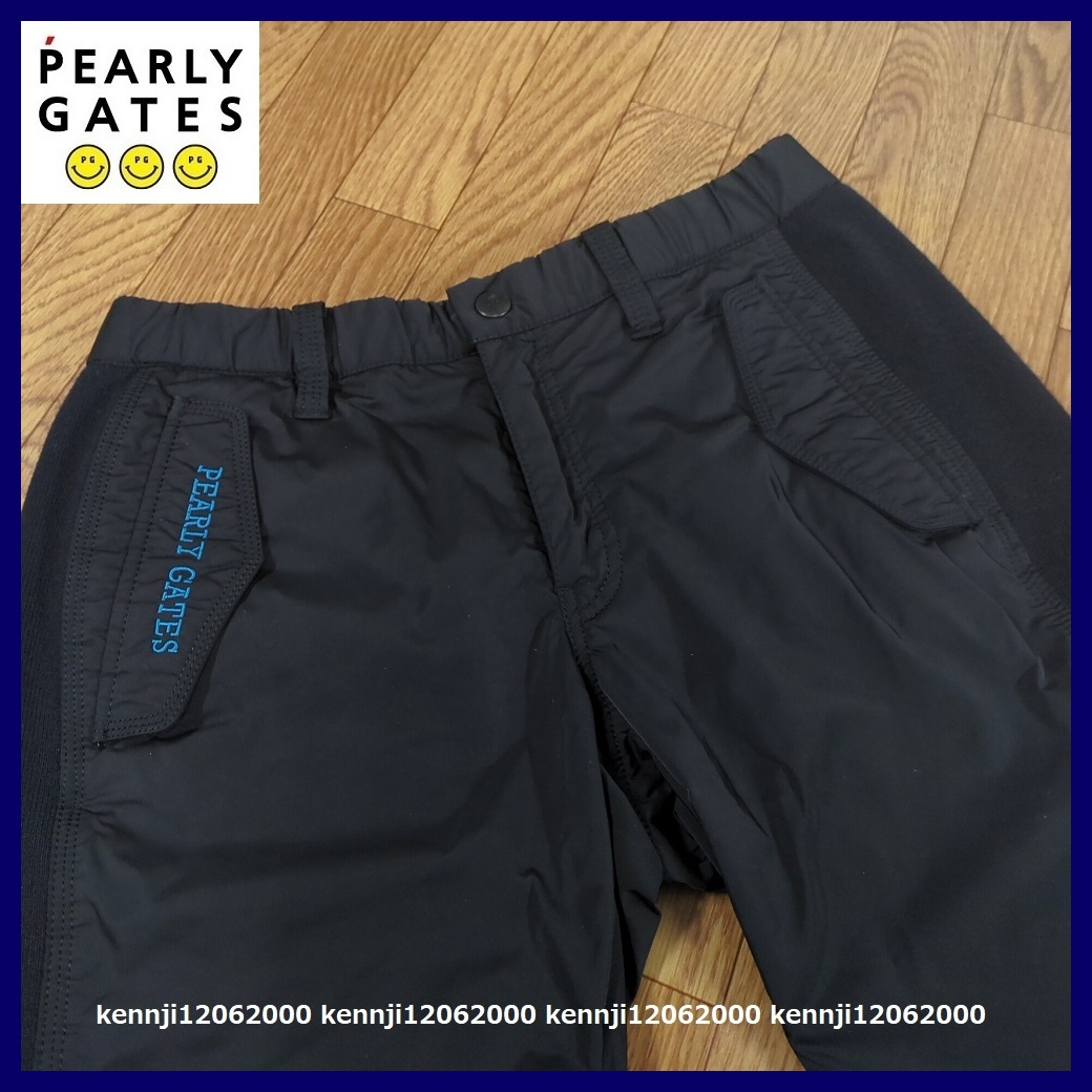限定完売 定価30,800円 正規品 パーリーゲイツ PEARLY GATES 極寒も暖か 裏起毛 楽々ウエストゴム入 防寒 蓄熱 撥水 パンツ 黒 Saiz 3 SM_画像4