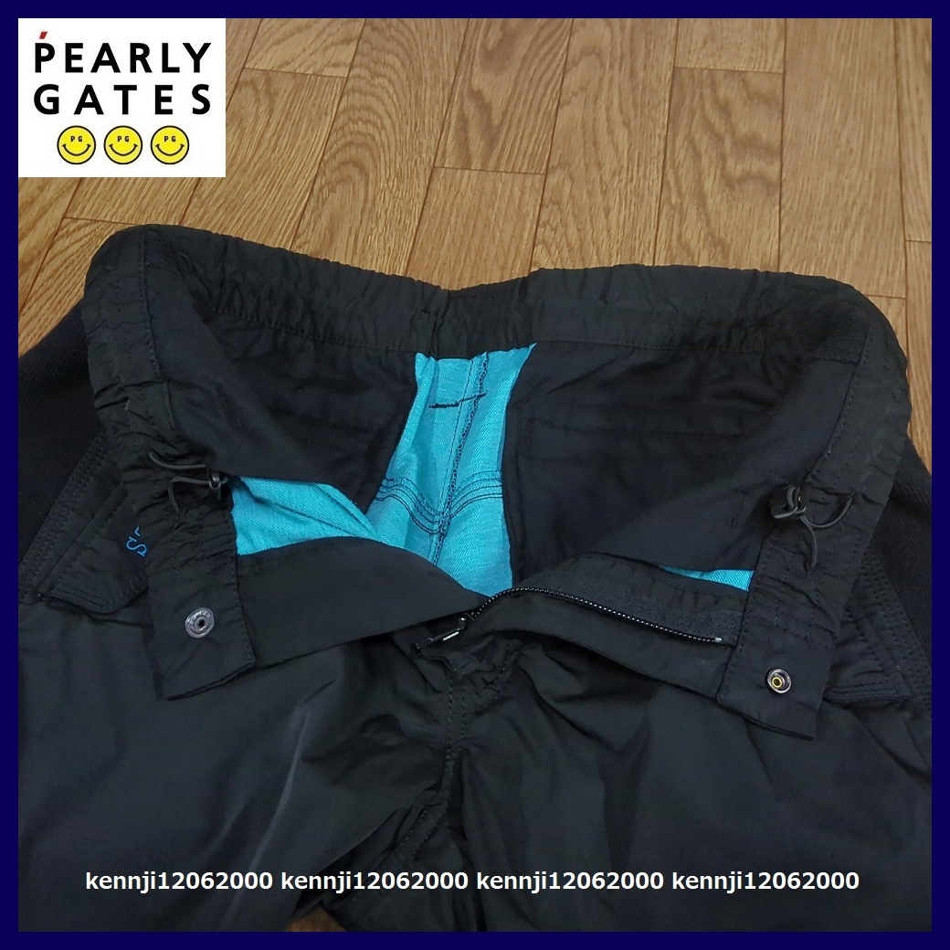 限定完売 定価30,800円 正規品 パーリーゲイツ PEARLY GATES 極寒も暖か 裏起毛 楽々ウエストゴム入 防寒 蓄熱 撥水 パンツ 黒 Saiz 3 SM_画像8