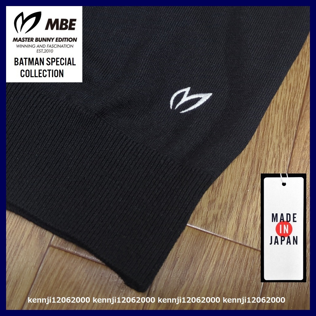 限定完売 定価30800円 正規品 日本製 マスターバニーエディション MBE TOUR-M BATMAN バットマン コラボ 暖か ウール セーター 黒 Saiz 4 M_画像2