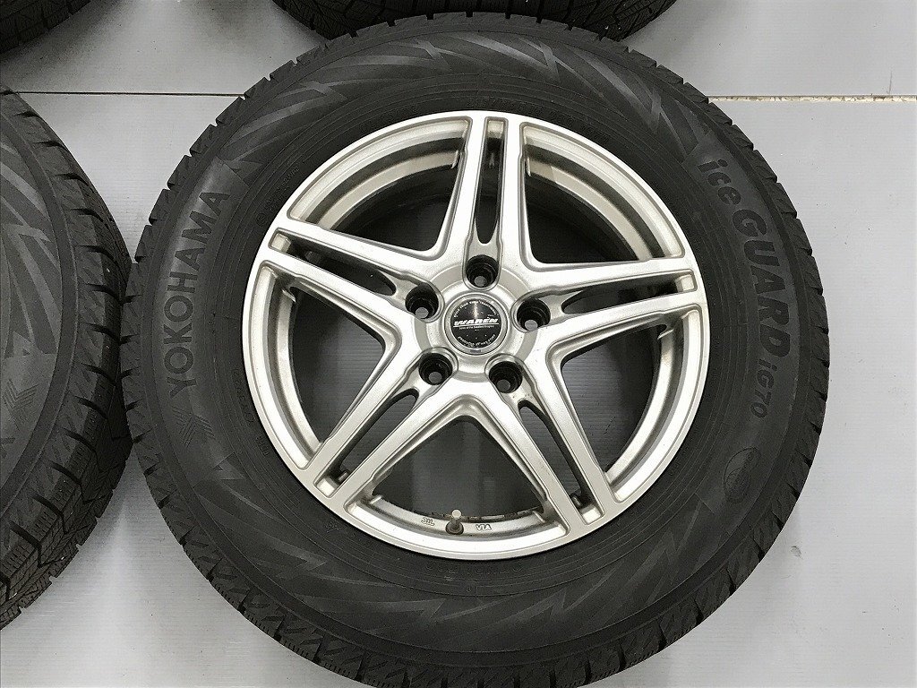 ◎バリ溝 すぐ使えます iG70 215/65R16 傷少良品 16inc 6.5J +48 114.3/5H 4本 検) エクストレイル アルファード ヤリスクロス CR-V_画像5