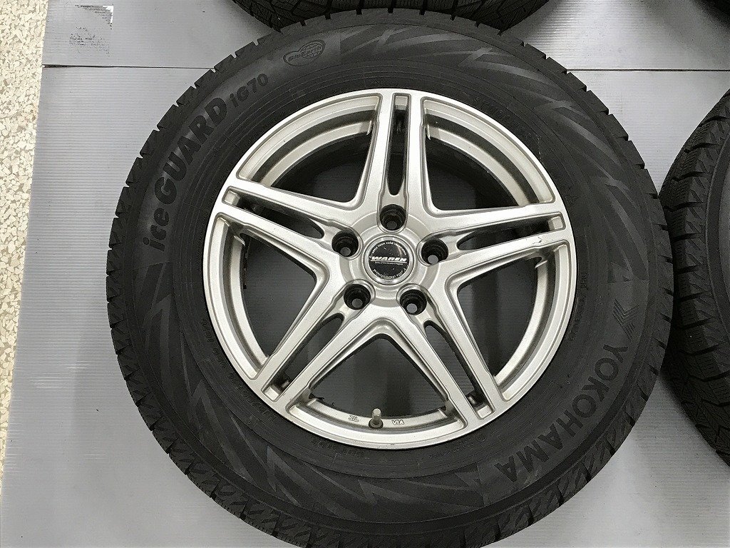 ◎バリ溝 すぐ使えます iG70 215/65R16 傷少良品 16inc 6.5J +48 114.3/5H 4本 検) エクストレイル アルファード ヤリスクロス CR-V_画像4
