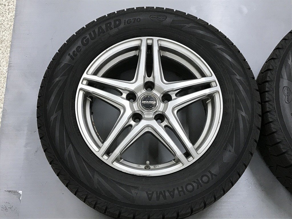 ◎バリ溝 すぐ使えます iG70 215/65R16 傷少良品 16inc 6.5J +48 114.3/5H 4本 検) エクストレイル アルファード ヤリスクロス CR-V_画像2