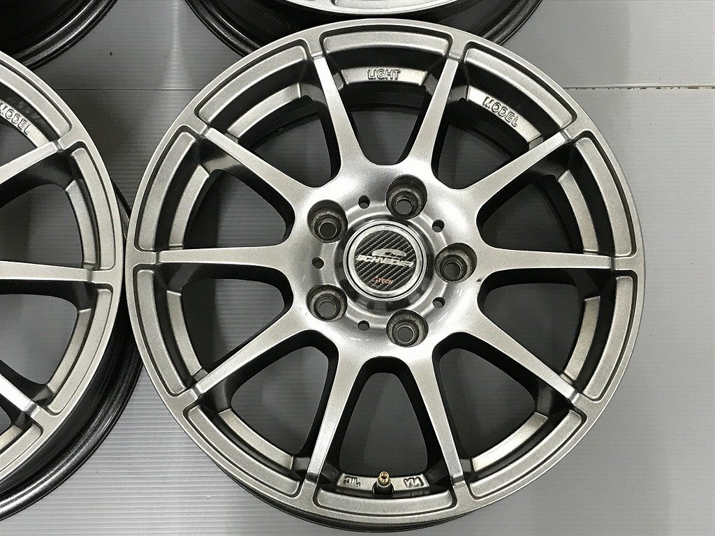 ◎傷少美品 軽量 15inc 6J +50 114.3/5H 4本 検) ノア VOXY セレナ ステップワゴン ヤリスクロス プリウスα フリード エスクァイア MAZDA3_画像5