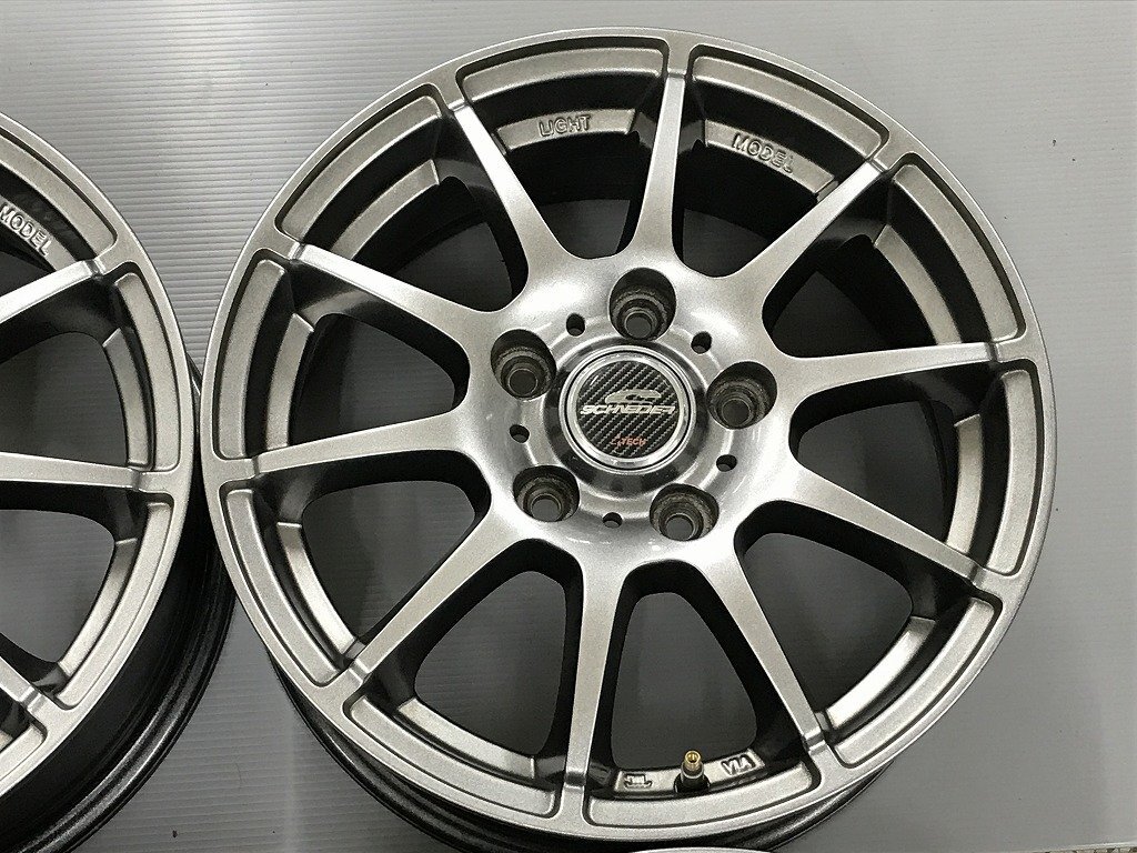 ◎傷少美品 軽量 15inc 6J +50 114.3/5H 4本 検) ノア VOXY セレナ ステップワゴン ヤリスクロス プリウスα フリード エスクァイア MAZDA3_画像3