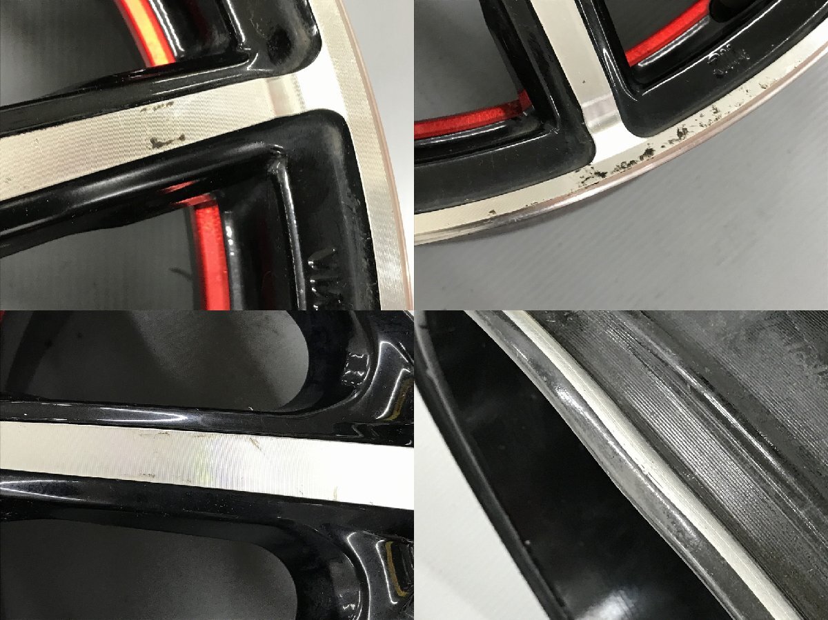 ◎傷少美品 17in 7J +50 100/5H 4本 検) プリウス ウィッシュ シエンタ アリオン カローラ インプレッサ レガシィ フォレスター エクシーガ_画像8