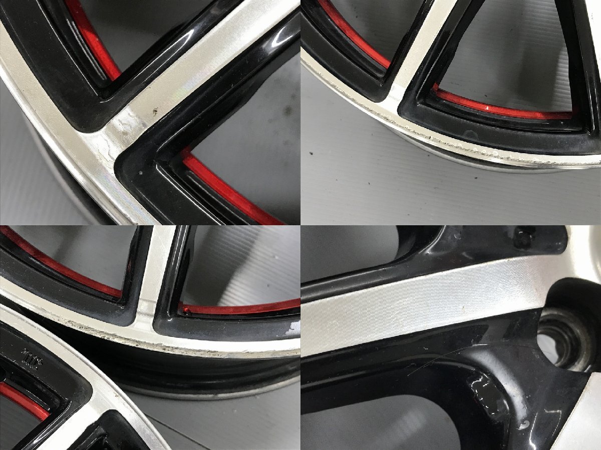 ◎傷少美品 17in 7J +50 100/5H 4本 検) プリウス ウィッシュ シエンタ アリオン カローラ インプレッサ レガシィ フォレスター エクシーガ_画像7