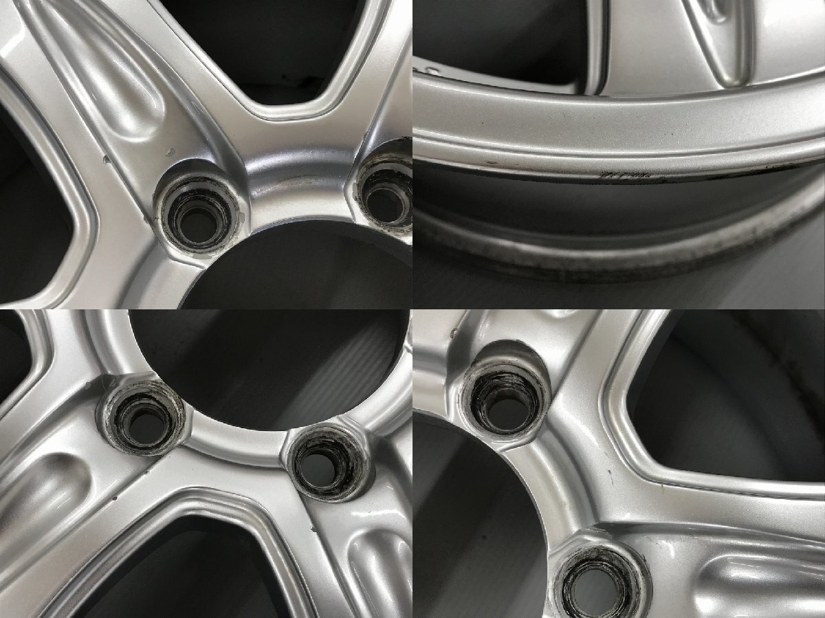 ◎傷少美品 WEDS KEELER 16inc 7J +37 139.7/6H φ110mm 4本 即納 個人宅OK 検) ハイエース レジアスエース ハイラックス サーフ プラド_画像8