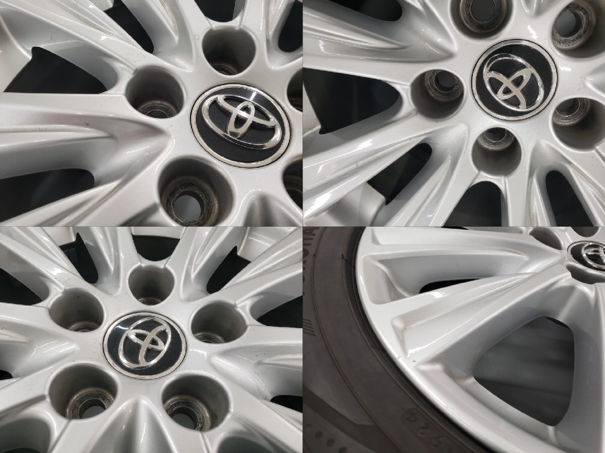 ◎傷極少美品 30アルファード 純正 ENKEI 18in 7.5J +45 114.3/5H 9分山 24年製ヨコハマブルーアースRV03 235/50R18 ヴェルファイア 即納_画像6