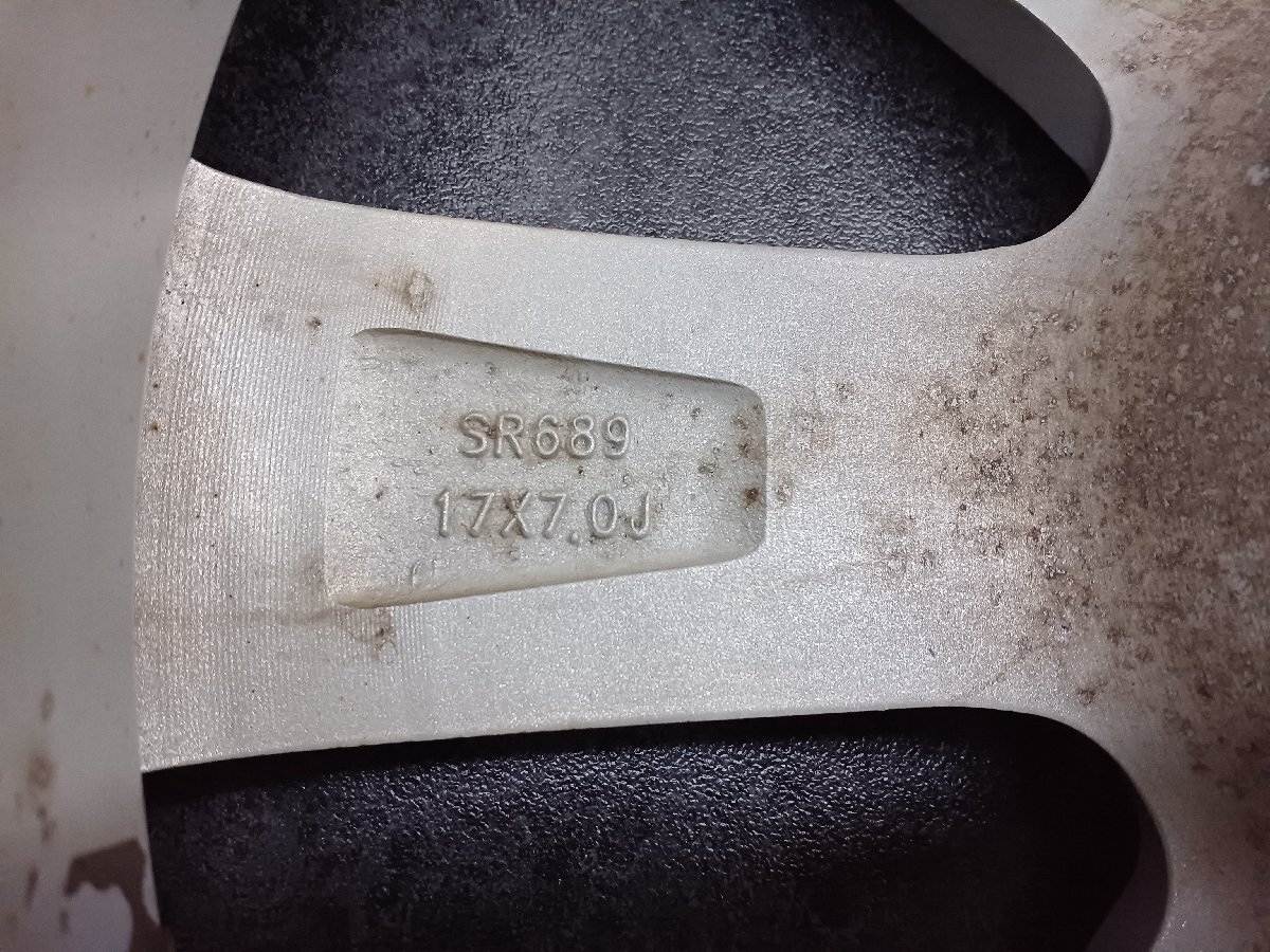 ☆ヴェゼル レヴォーグ等 7本スポーク MID ユーロスピード 17インチ 7J+55 PCD114.3/5H 検)ヴェゼルRU RV オデッセイRB RC エルグランド_画像4