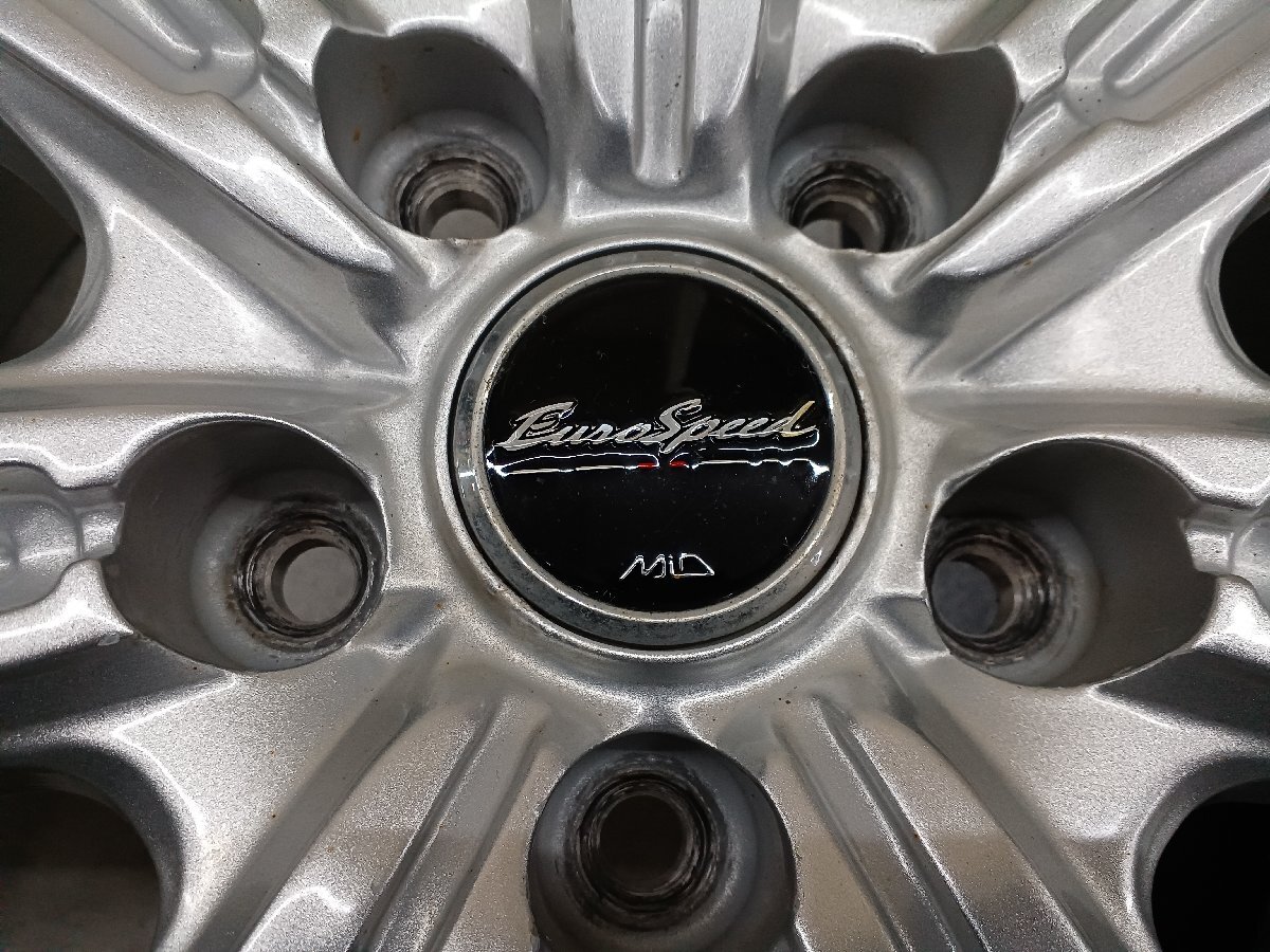 ☆ヴェゼル レヴォーグ等 7本スポーク MID ユーロスピード 17インチ 7J+55 PCD114.3/5H 検)ヴェゼルRU RV オデッセイRB RC エルグランド_画像3