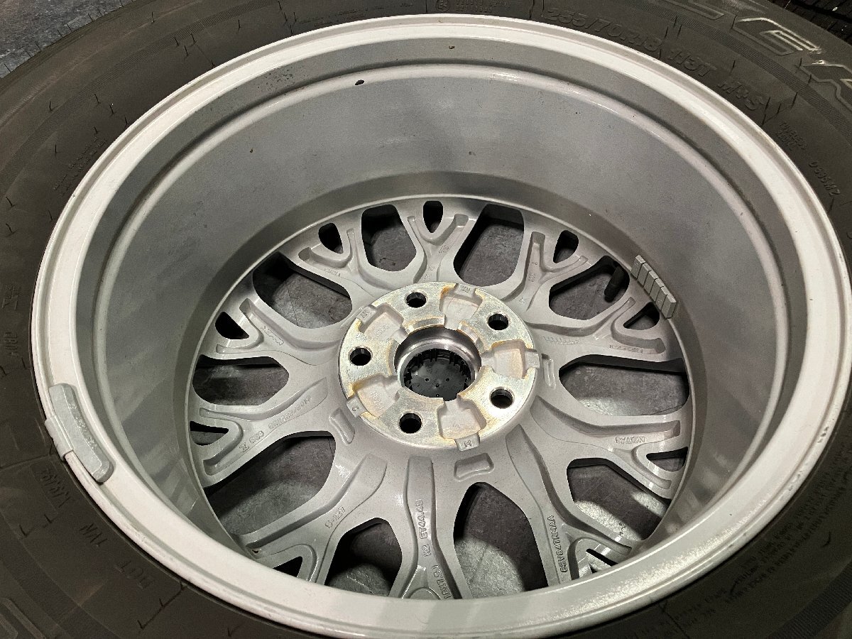 ▼夏タイヤセット　ジープラングラーサハラ純正ホイール　18×7.5J+44.45　127/5H　ブリヂストン　デューラーH/T685　255/70R18_画像6