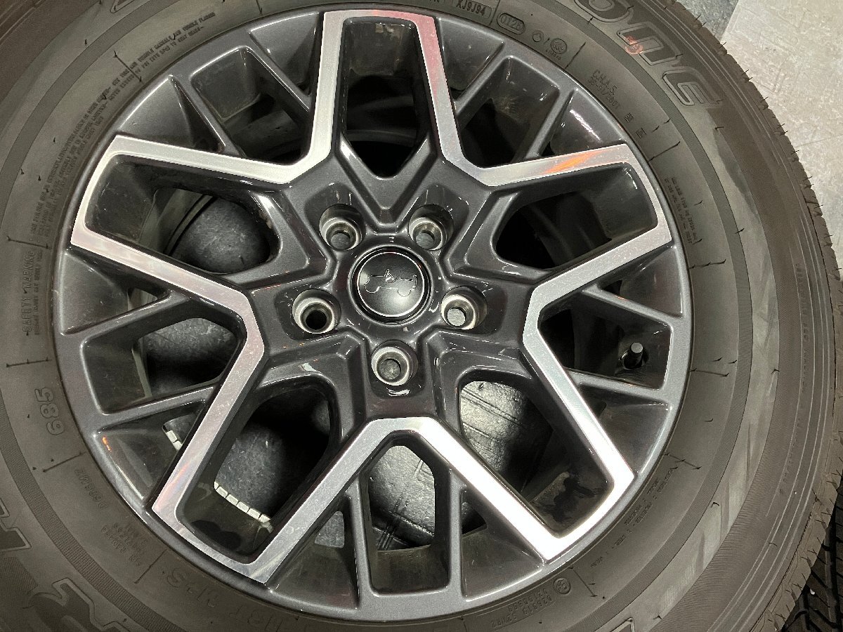 ▼夏タイヤセット　ジープラングラーサハラ純正ホイール　18×7.5J+44.45　127/5H　ブリヂストン　デューラーH/T685　255/70R18_画像2