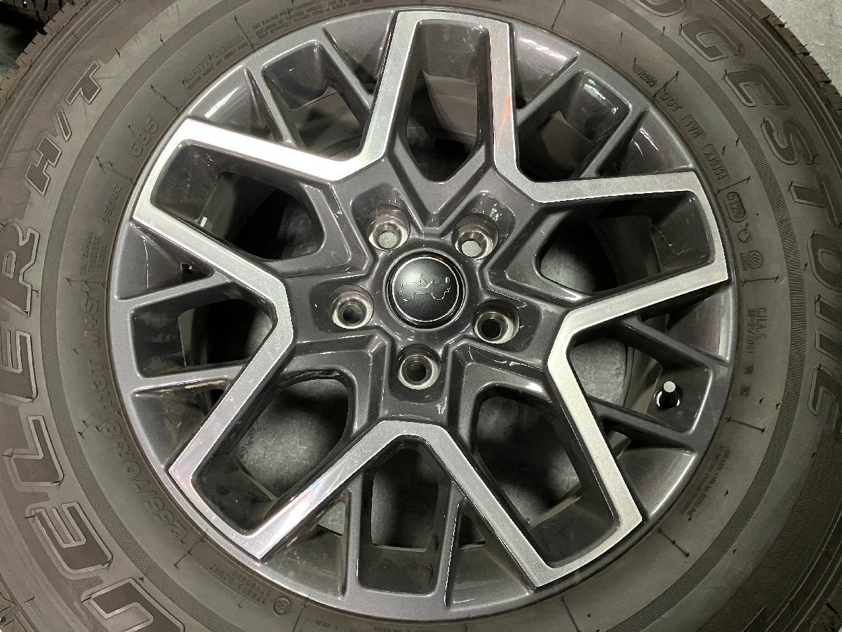 ▼夏タイヤセット　ジープラングラーサハラ純正ホイール　18×7.5J+44.45　127/5H　ブリヂストン　デューラーH/T685　255/70R18_画像4