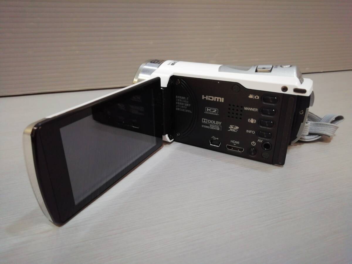 あ//H0640　　JVC ケンウッド　デジタルビデオカメラ　GZ-HM133-W 　2014年製　動作品_画像4