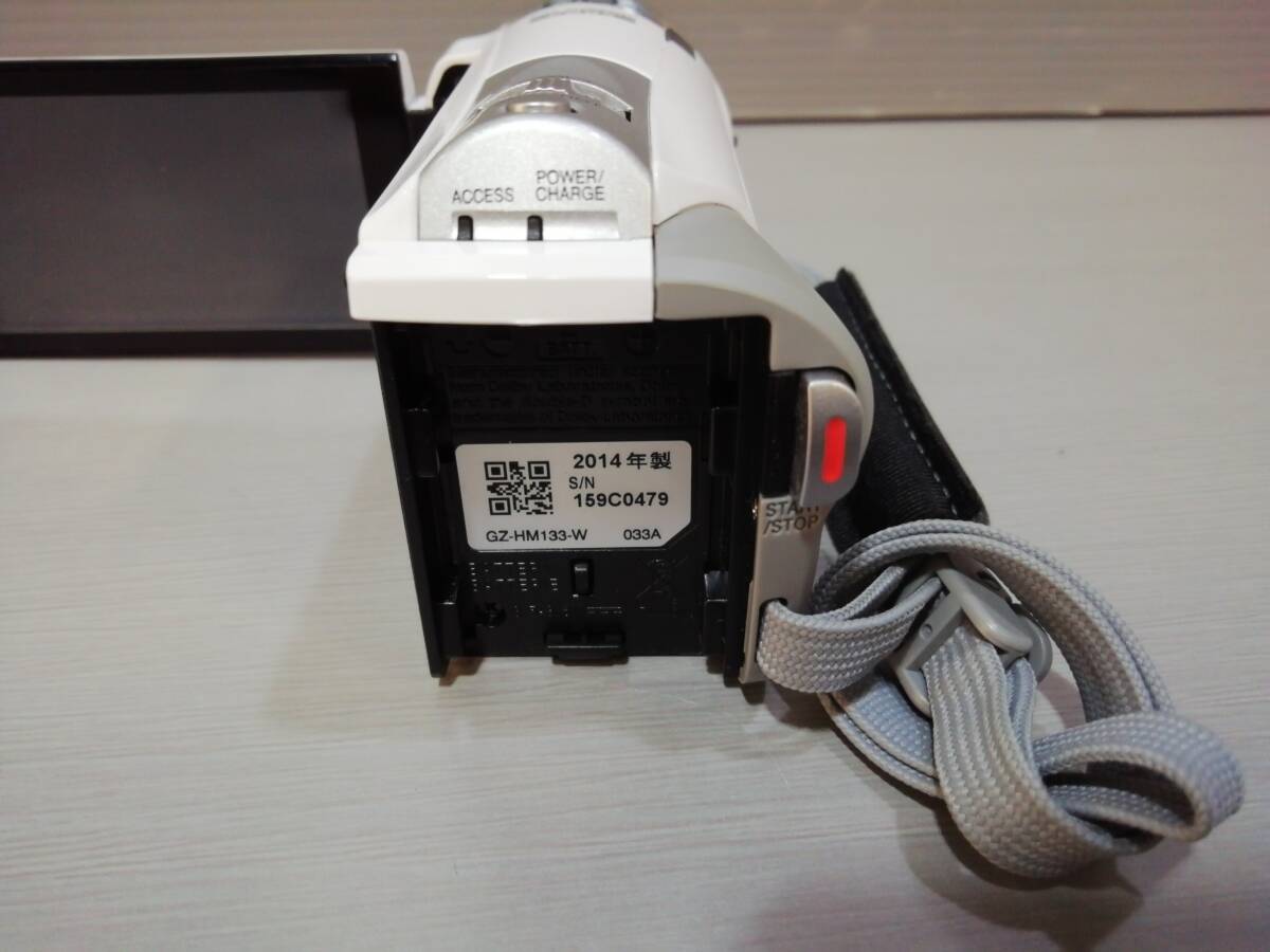 あ//H0640　　JVC ケンウッド　デジタルビデオカメラ　GZ-HM133-W 　2014年製　動作品_画像9