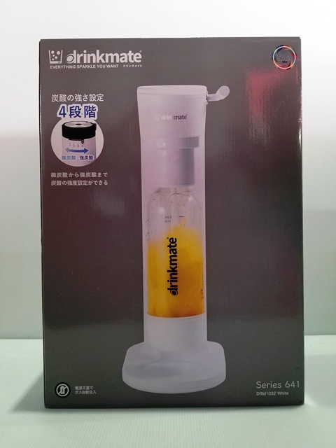 あ//J0476【未使用・保管品】 ドリンクメイト Series641 ホワイト　シナジートレーディング　ガスボンベ2028年8月まで_画像4