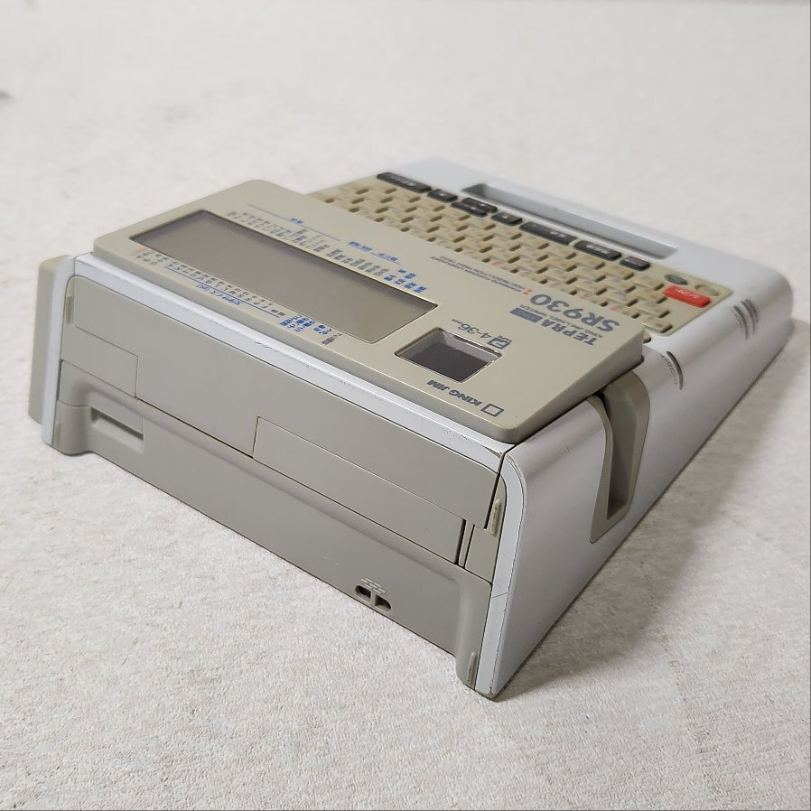 あ//ほM0242 テプラプロ　SR930 KINGJIM TEPRA PRO 取説　ACアダプタ付き　_画像9