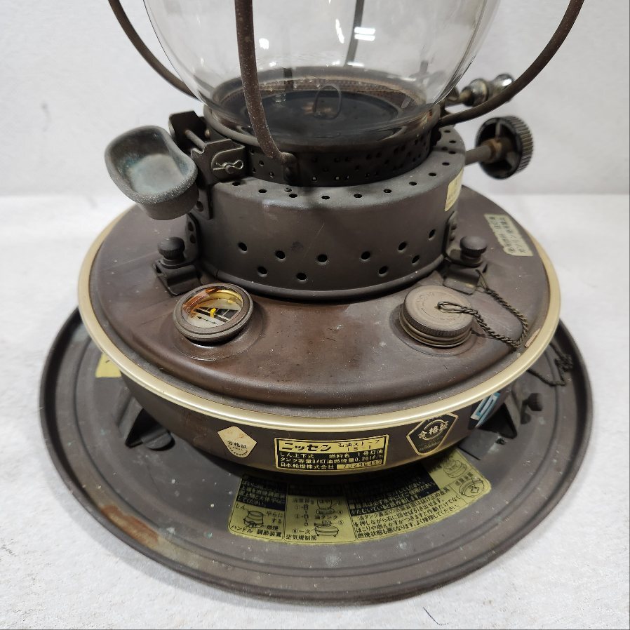 あ//ほM0252 【昭和レトロ】ニッセン石油ストーブ IS-1 しん上下 日本船燈 _画像7