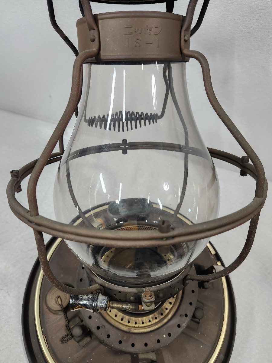 あ//ほM0252 【昭和レトロ】ニッセン石油ストーブ IS-1 しん上下 日本船燈 _画像10