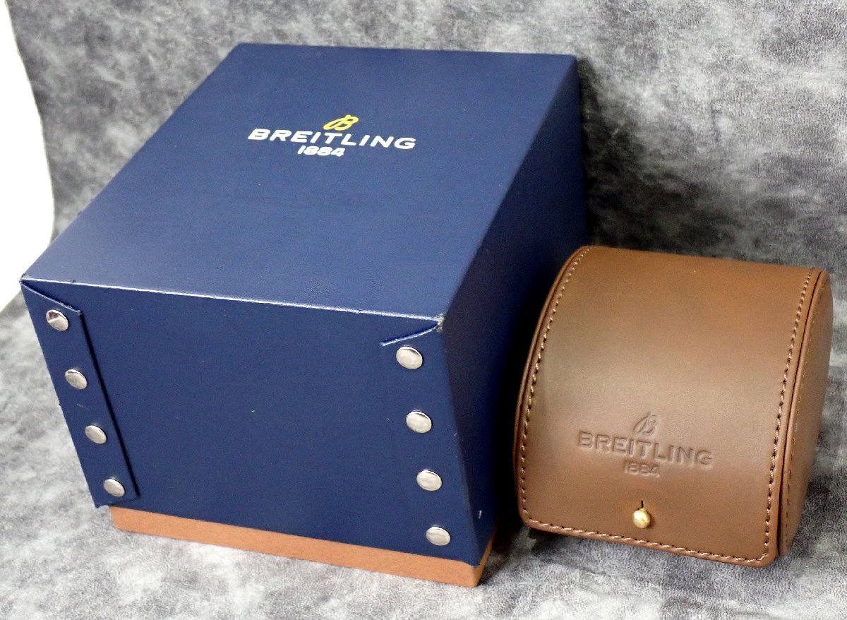 良品 ブライトリング 時計 ボックス ケース レザー 内箱 外箱 3980_画像1