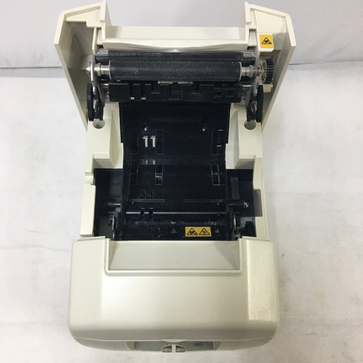 【中古】サーマルレシートプリンタ TSP650 II Ethernet接続 ホワイト 本体のみ_画像8