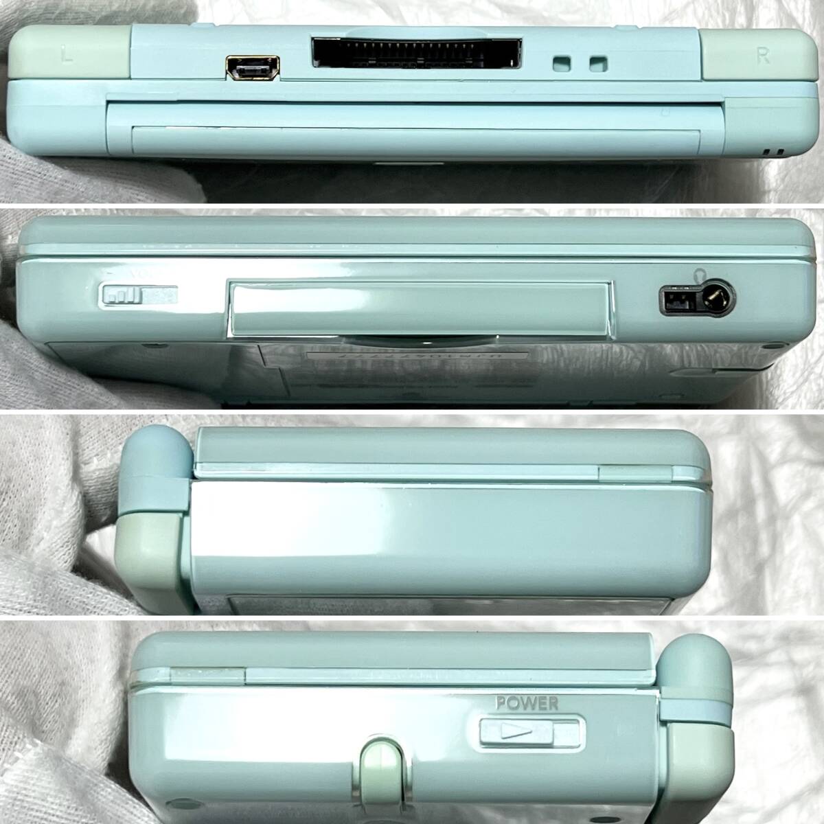 〈ほぼ未使用・本体極美品・画面無傷・動作確認済み〉 NDS ニンテンドーDSLite 本体 アイスブルー USG-001 ゲームボーイアドバンス GBA_画像6