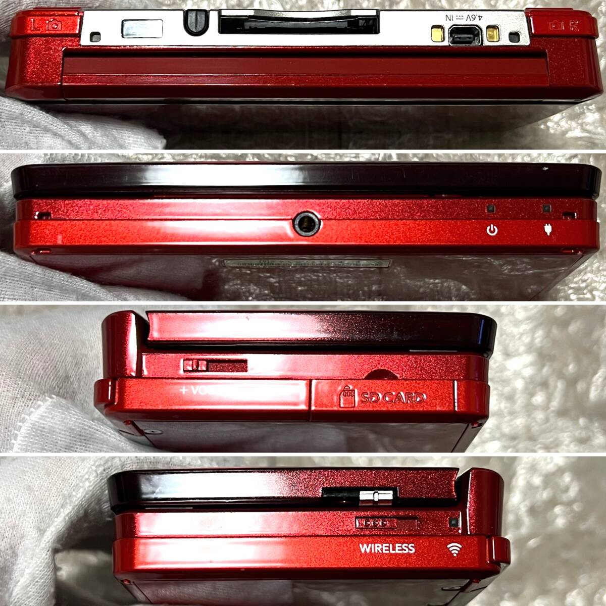 〈一部注意点あり・画面無傷・動作確認済み〉アンバサダープログラム ニンテンドー3DS 本体 フレアレッド NINTENDO 3DS CTR-001_画像7