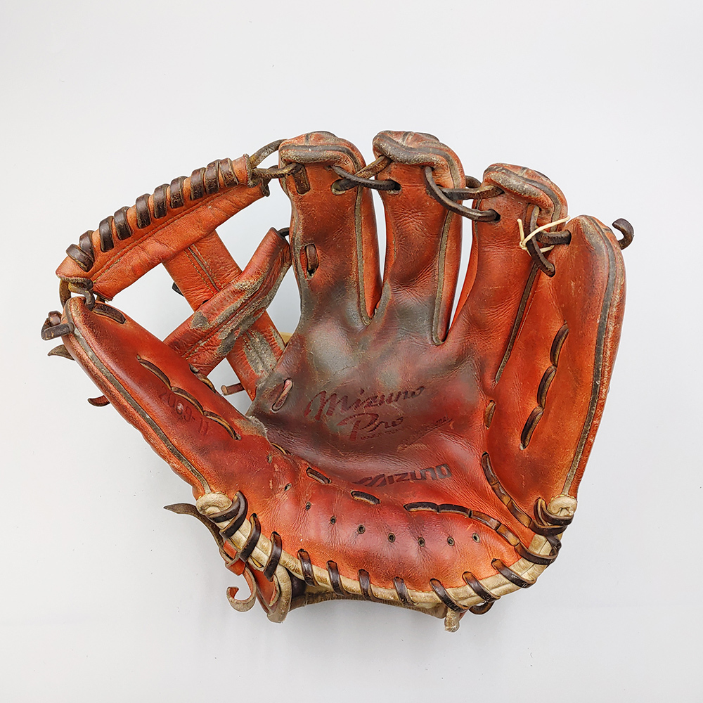 [ произведена чистка ] Mizuno бейсбол перчатка / для игрока внутреннего поля type установка завершено (mizuno перчатка )[KA511]