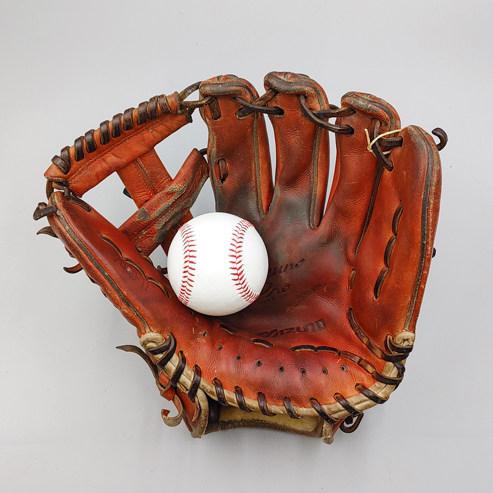 [ произведена чистка ] Mizuno бейсбол перчатка / для игрока внутреннего поля type установка завершено (mizuno перчатка )[KA511]