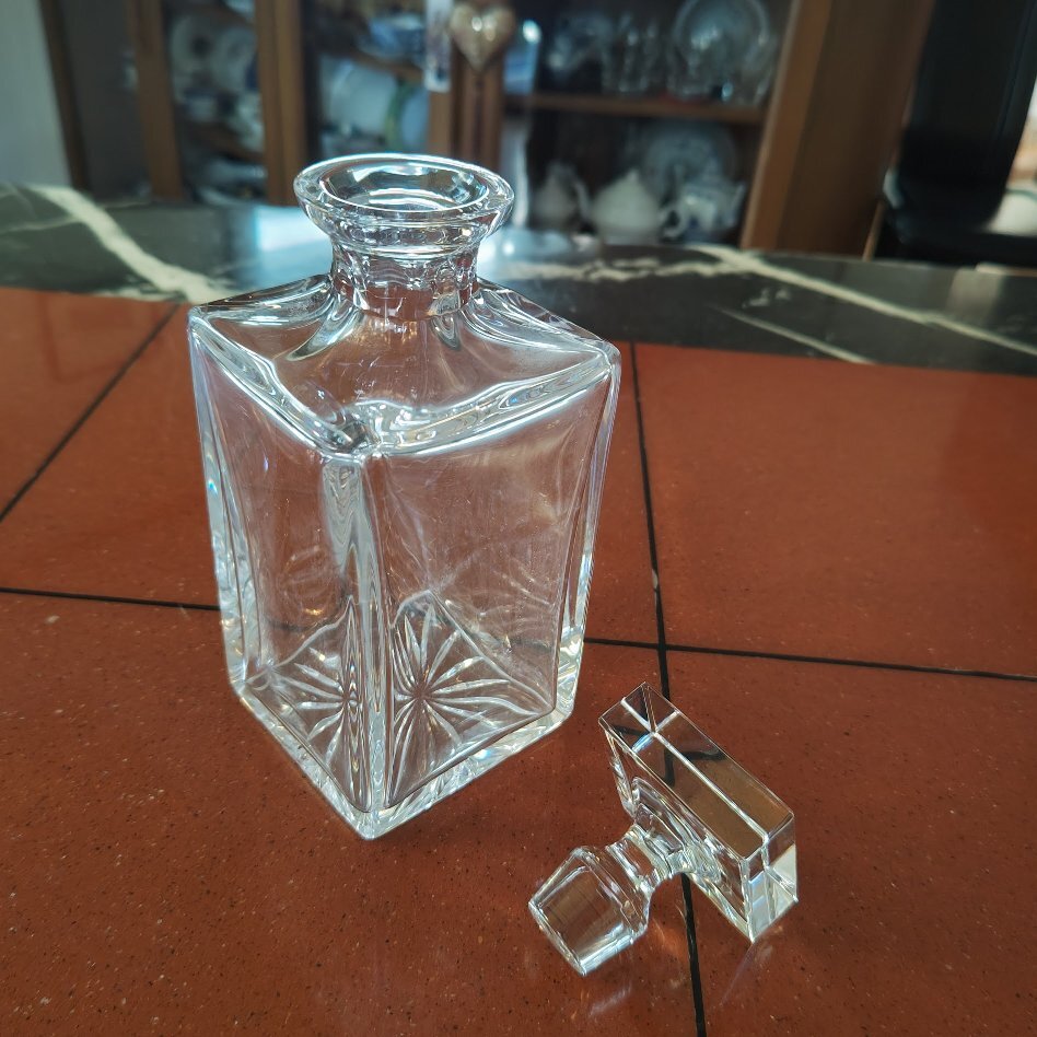 USED【送料込】アトランティス ヴィンテージ クリスタル デキャンタ Vintage ATLANTIS Crystal Whiskey Decanter 2,094g_画像2
