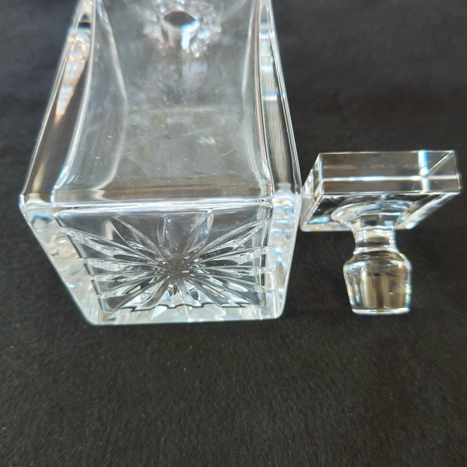 USED【送料込】アトランティス ヴィンテージ クリスタル デキャンタ Vintage ATLANTIS Crystal Whiskey Decanter 2,094g_画像4