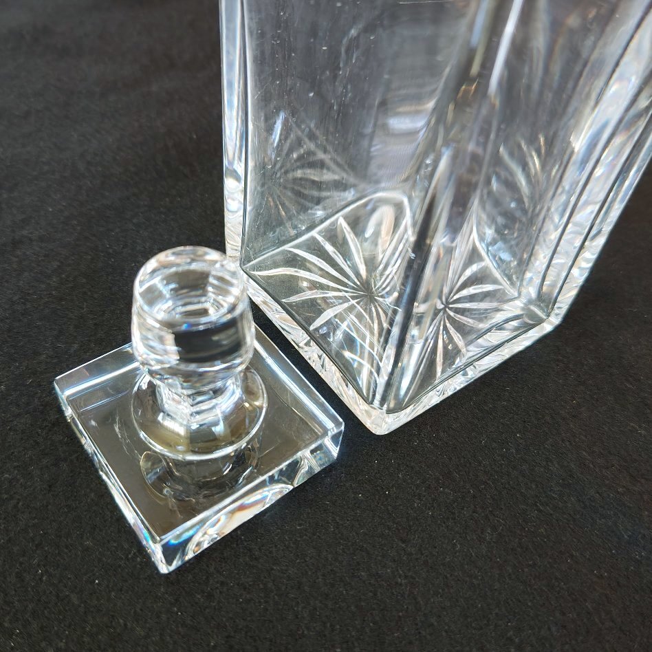 USED【送料込】アトランティス ヴィンテージ クリスタル デキャンタ Vintage ATLANTIS Crystal Whiskey Decanter 2,094g_画像6