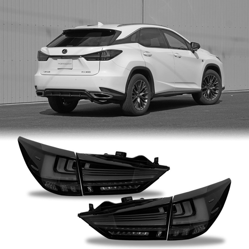 NEW後期テール 20系 レクサス RX 後期純正スモークタイプ LEDテールランプ 前期/後期対応 クリスタルアイ 新品 前期にもカプラーオン_画像1