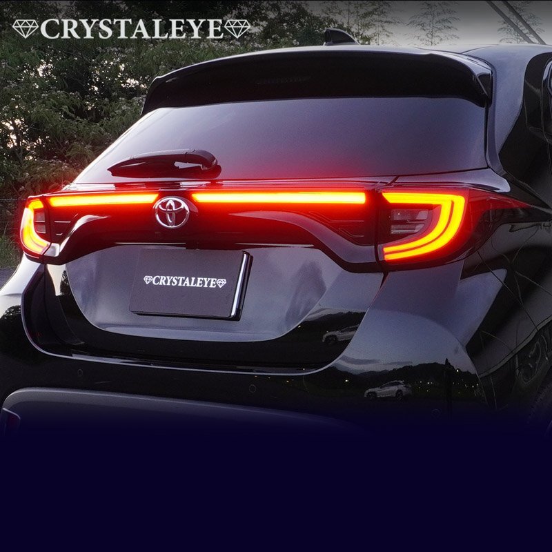 新品未使用1円~ ヤリス 5ドア用 KSP210 MXPA10MXPH10 バックドア ファイバーLED リアガーニッシュ YARIS クリスタルアイ スモーク_画像8