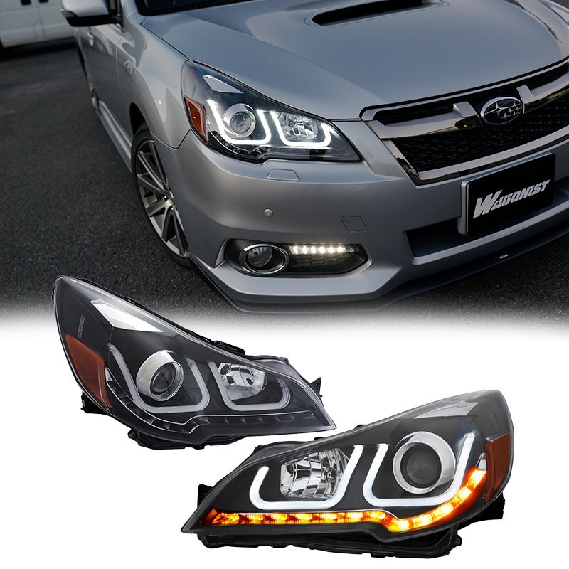 新品未使用1円～ スバル BR/BM レガシィ ツーリングワゴン LEDファイバーヘッドライトV2　クリスタルアイ B4 セダン 黄ばみ 曇り補修用に_画像1