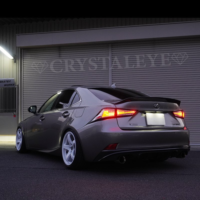 VIP系カスタム 30系 レクサス IS 前期 中期 ファイバーLEDテールランプ クリスタルアイ ASE30 AVE30 AVE35 GSE30 GSE31 GSE35 ブラック_画像1