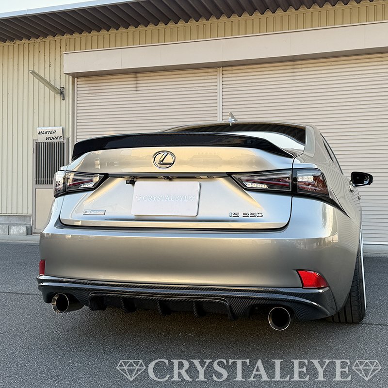 VIP系カスタム 30系 レクサス IS 前期 中期 ファイバーLEDテールランプ クリスタルアイ ASE30 AVE30 AVE35 GSE30 GSE31 GSE35 ブラック_画像5