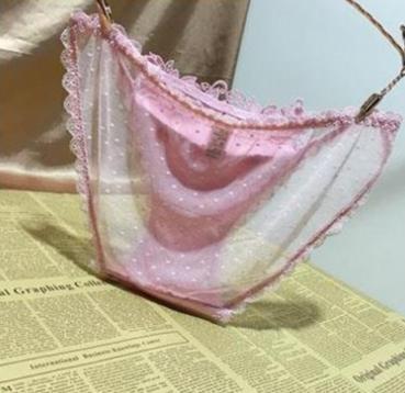 150(WH)XLサテン 光沢 レース 花刺繍 パンティー アイス シルク 紐パン サイドリボン セクシー ショーツ ランジェリー コスチューム AA_画像5