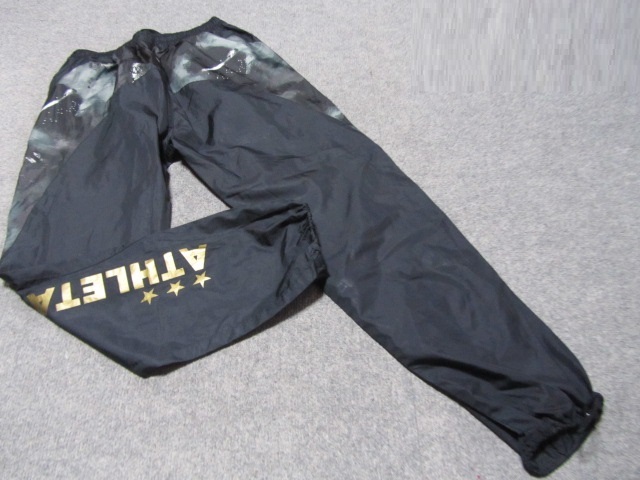 ★即決★アスレタ 薄手ナイロンパンツ １６０CMサイズ 黒_画像3