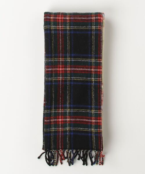 「TWEED MILL」 チェック柄マフラー - レッド レディース_画像1