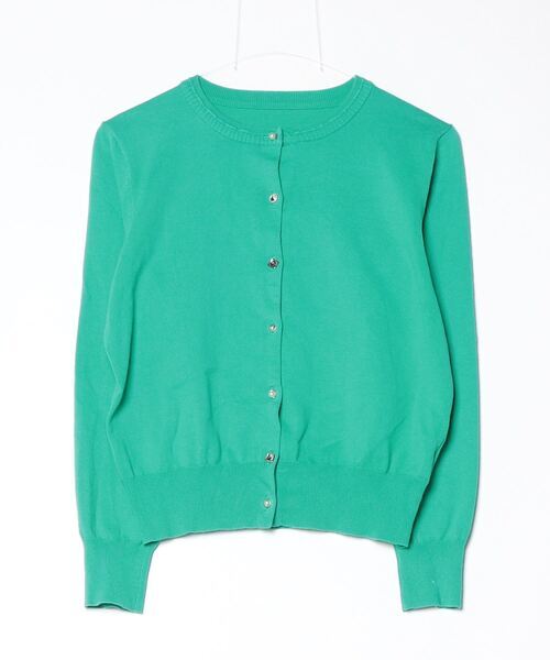 「VIS」 ニットカーディガン M グリーン レディース_画像1
