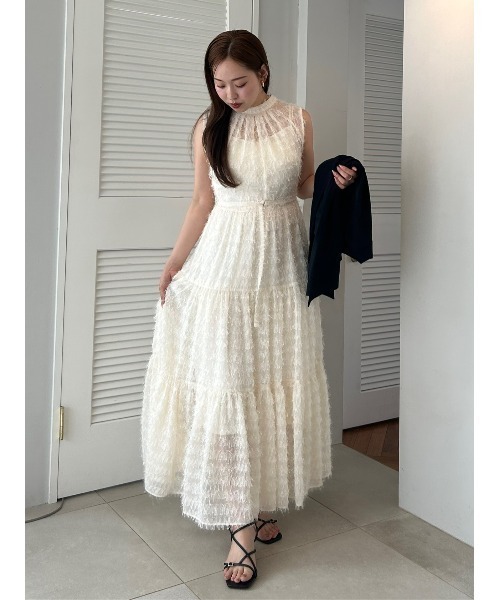 「FRAY I.D」 ノースリーブワンピース 1 ベージュ レディース_画像1